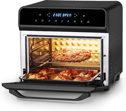 Ufesa frytkownica beztłuszczowa, 23 l, 1800 W, 8 programów, 2 strefy temperatur, 6 Akcesoria Wliczone, Air frytkownica XXL, 230°C temperatura, Magnum, Gospodarka 230oC