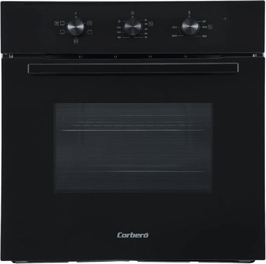 Corbero mini piekarnik, Piec elektryczny, 59, 5 x 57, 5 x 59, 5 cm, Corberó CCHM626N Piekarnik konwencjonalny Hydrolizę i gotowanie parą, para, czerń