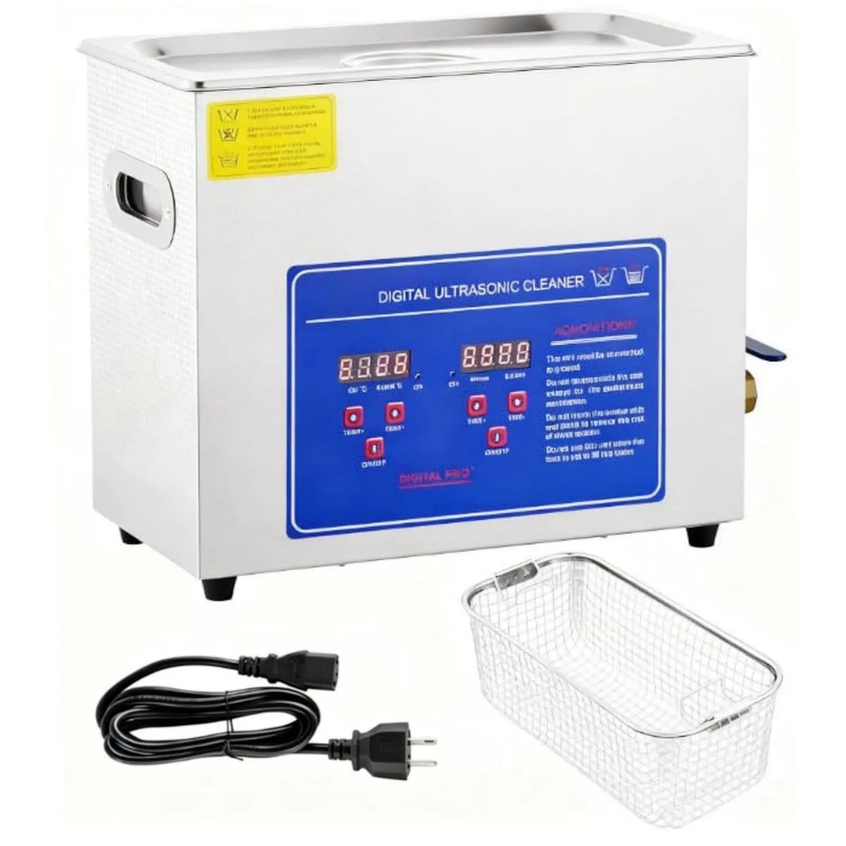 Garvee, Ultradźwiękowy zbiornik do czyszczenia, Czyściciel, 30 l, 60 W, stal nierdzewna, do biżuterii