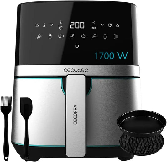 Cecotec frytkownica beztłuszczowa, Akcesoria do aparatury, 5, 5 l, 1600 W, stal nierdzewna