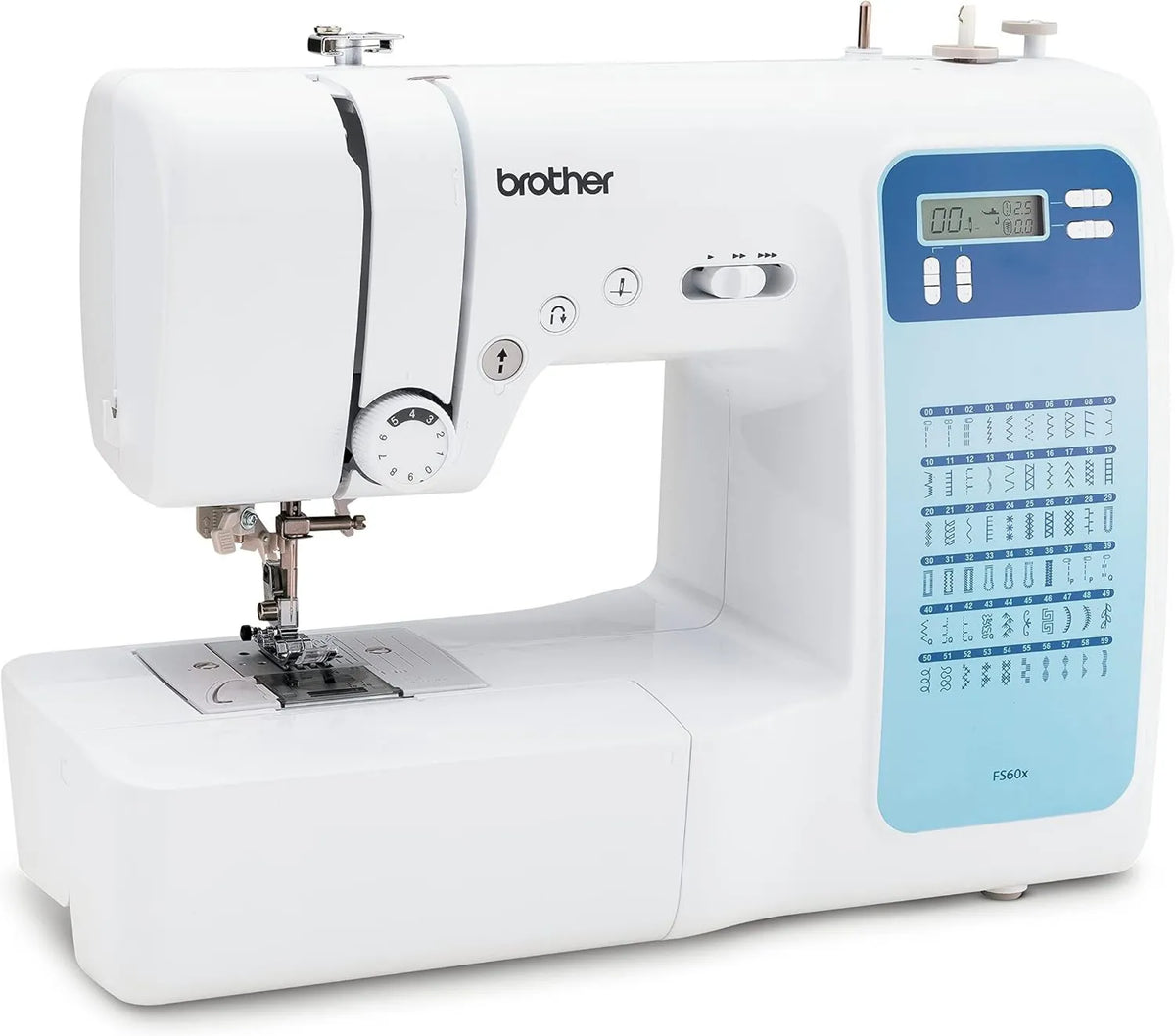 Brother elektroniczna maszyna do szycia, Brat FS60X Maszyna, Biały, Maszyna do szycia Elektryczny