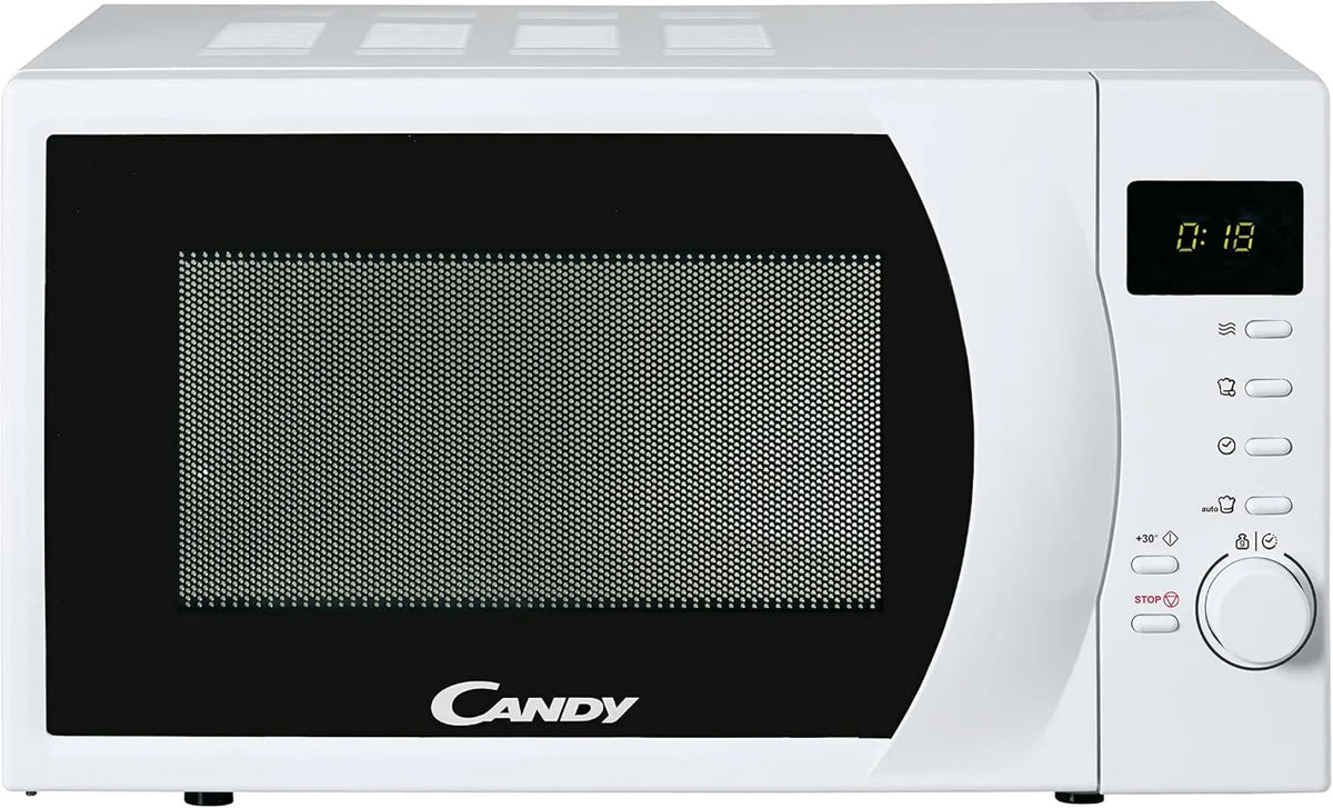 CANDY, CMW2070DW Kuchenka mikrofalowa, 20 l, 700 W, 8 programów, blokady, rozmrażanie, biała, 6 poziomów mocy, 8 funkcji