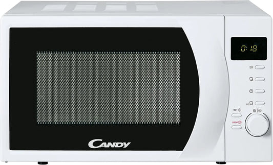 CANDY, CMW2070DW Kuchenka mikrofalowa, 20 l, 700 W, 8 programów, blokady, rozmrażanie, biała, 6 poziomów mocy, 8 funkcji