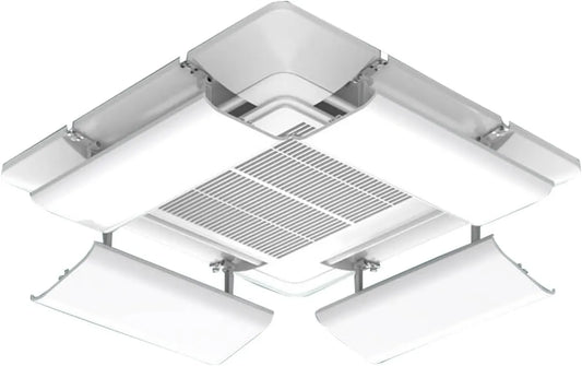 Générique, Klimatyzator cm, 17, 43 cm, Zestaw 4 sztuk, Generyczny regulowany klimatyzator deflektor, Odwracalna Air Froid Mount, Idealny dla seniorów