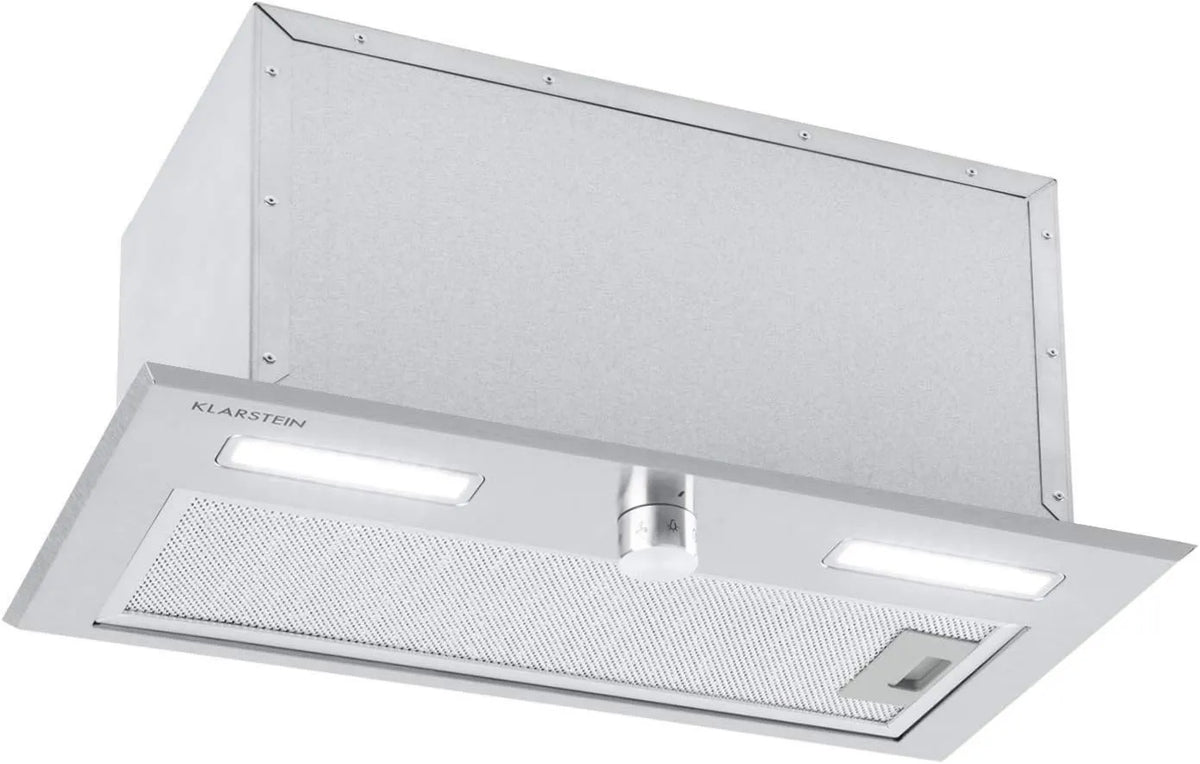KLARSTEIN okap kuchenny, 52 cm, 440 m3 / h, oświetlenie LED, dające się wciągnąć, 3 poziomów, stal nierdzewna, 5 W, moc ekstrakcyjna: m3/h