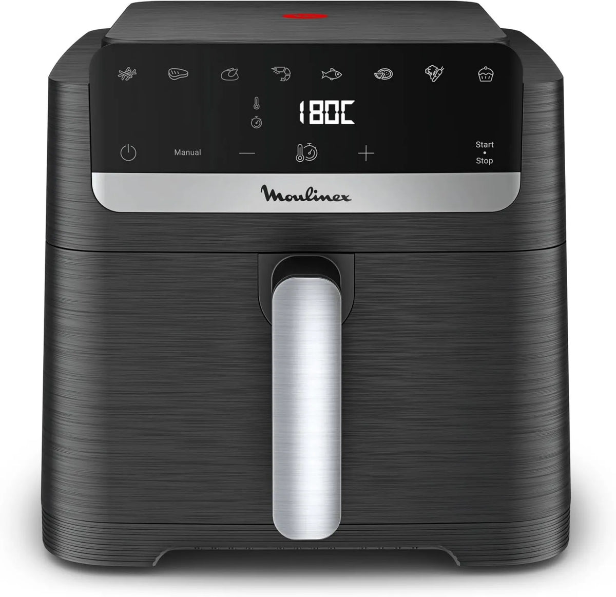 Moulinex frytkownica beztłuszczowa, Fritter powietrza, 7.5 l, 7 programów, czarny, bez oleju, szuflada dla 8 osób