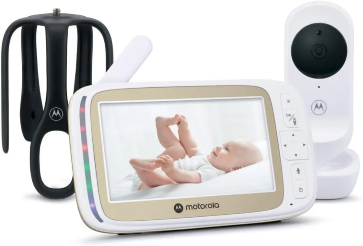 Motorola Nursery, VM45 720p Babyphone, wsparcie, kamera, monitor wideo dla dzieci, Wi-Fi, 2 strefy temperatur, Motorola