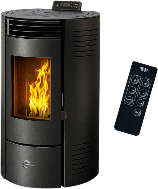 Sannover Thermique, Naczynie kuchenne, 11.6 kW, IP65, czarne, naczynia kuchenne, Azora wodoodporny Piec granulowany 11, 6 kW Sannoker czarny