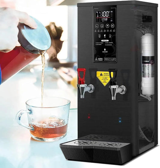 Oiyekntd, Grzejnik elektryczny, LCD ekran, Profesjonalny dozownik ciepłej wody 45 l / h, czarny