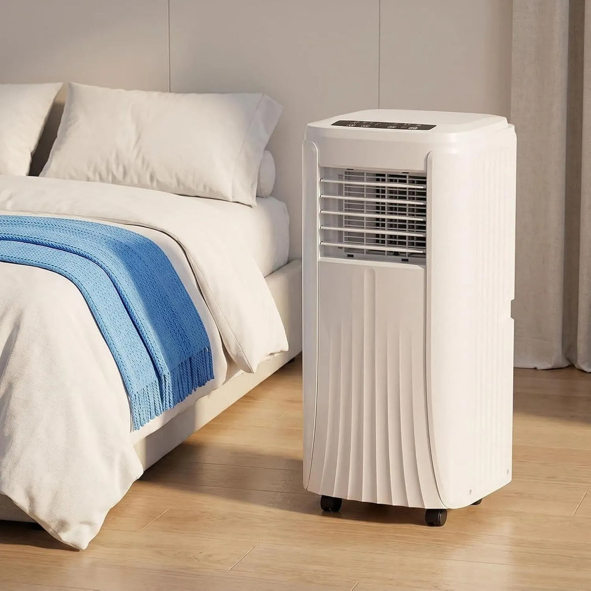 DAEFAG klimatyzator przenośny, Klimatyzator, Przenośne, Ciche, UK 3 Broochs B, 7000 Btu, Zestaw okien, Łatwa instalacja