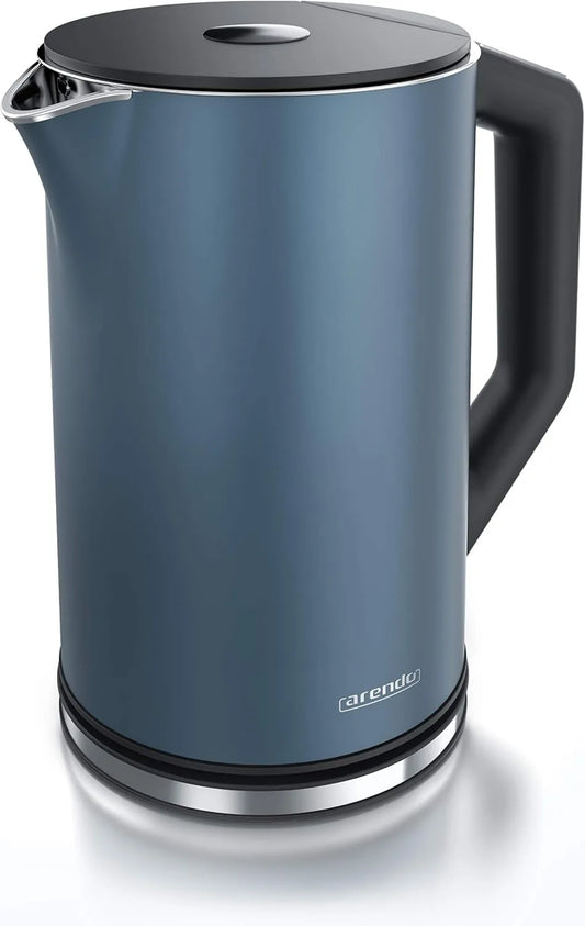 arendo, czajnik elektryczny, 1, 5 l, 2200 W, stal nierdzewna, niebieski, Wybór temperatury 40 ° do 100 °, lub 4 Określone temperatury, bez BPA