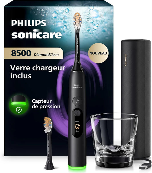 PHILIPS, HX8514 / 12 czujnik, szczotka, szczoteczka do zębów wielokrotnego ładowania, płyta IPS, czarny HX8514/12