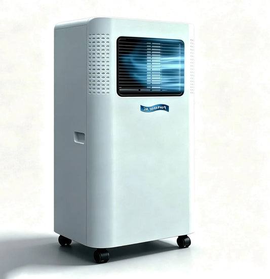 LMYYDES klimatyzator przenośny, Klimatyzator W 1 1.5P, 330 × 280 × 680 mm, 2600 W, koła ruchome, dekoracja salonu, 4 koła