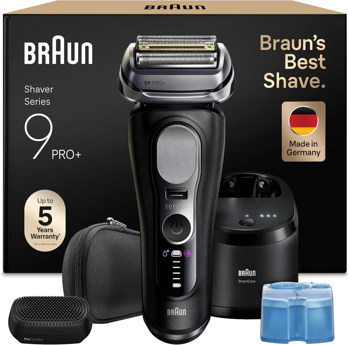 Braun, Series 9 9690CCE Shaver, czarny, Pro, Golenie Mężczyzna Series 9 + Pro 9690CCE czarny