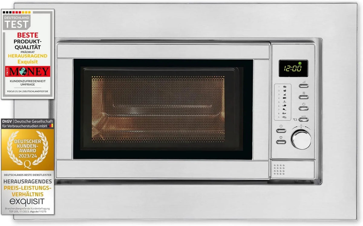 Exquisit EMW 19 kuchenka mikrofalowa, 900 W, 5 poziomów, funkcja grilla