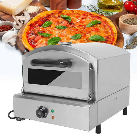 XSDAJSD piec do pizzy, Pizza piekarnik elektryczny, 12 cali, 220 V, licznik, profesjonalny, 2 strefy temperatury