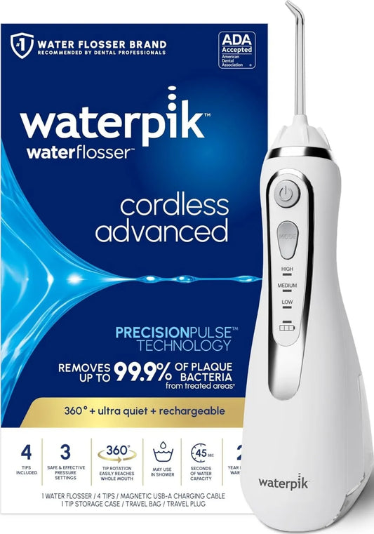 Waterpik, Biały Nacre, bezprzewodowy Zaawansowany Hydrośmigło