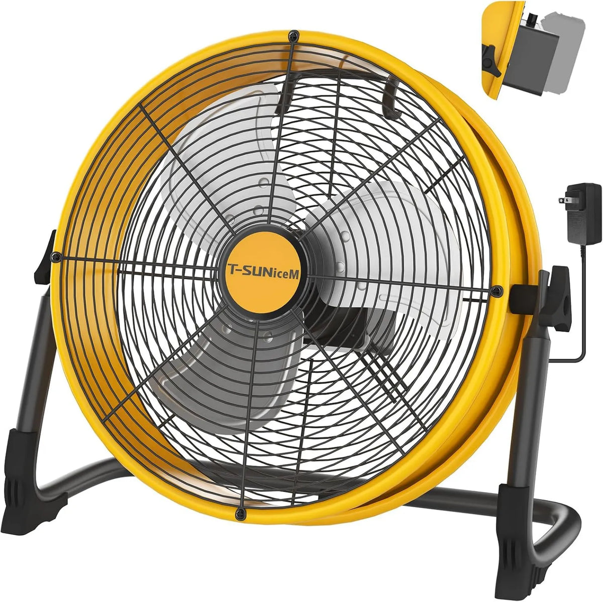 T-SUNiceM, DeWalt Wentylator, 40, 6 cm, 20 V, przenośny, przemysłowy, USB