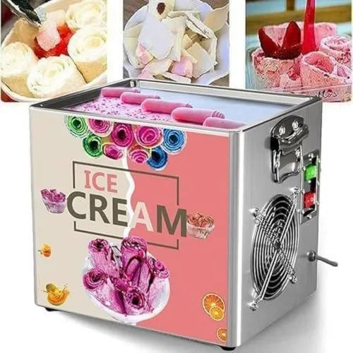 MANYOUYOU, X 24 kostkarka do lodu, lodu i sorbetu, 30 X 24 Cm, 330 W, profesjonalna stal nierdzewna, do lodu i Yaourt Ice