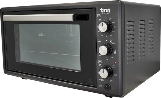 TM Electron mini piekarnik, Piekarnik elektryczny TMPHO045, 45 l, 1400 W, 6 programów, licznik czasowy, regulowana temperatura od 80 ° do 250 °, licznik 90 minut, 6 funkcji