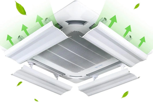 OAUKA, Klimatyzator 60 cm, 24 w, Zestaw 4 sztuk Klimatyzator Deflektor do centralnego klimatyzatora, Regulowany zapobiega powietrze od dmuchania Prawy 24in
