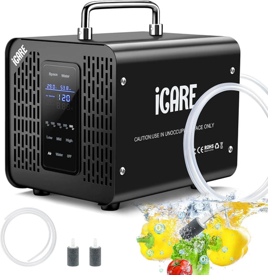 ICARE oczyszczacz powietrza, Generator 60000mg / h, minutnik, 2 tryby 60000mg/h