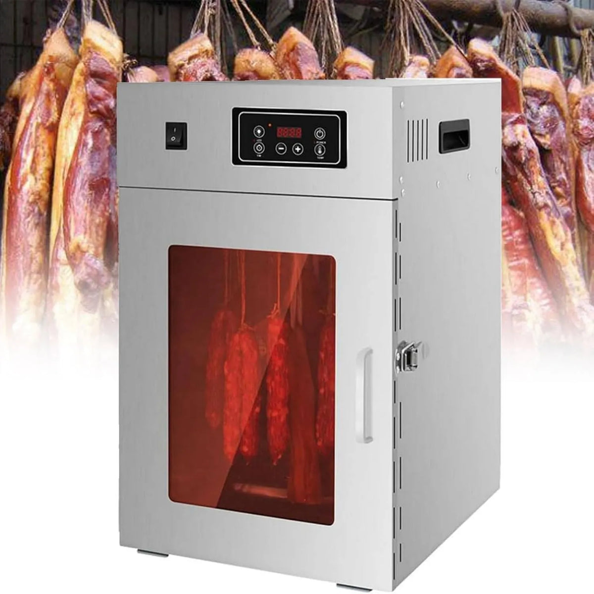 ZIXIAOS suszarka do żywności, Suszarka, odwodniona, 30 do 90°C, licznik czasu, profesjonalny, dla Sausisses