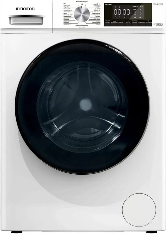 INFINITON ELECTRONICS pralka, 15 programów, INFINITON WM- S94ABL front- zwrócona przodem do kierunku jazdy 9 kg 1400 obr./min WM-S94ABL, Inverter, biały