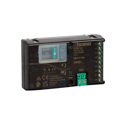 Bticino domofon, 24 mm, 90 x 55 x 24 mm, Domofon do zabudowy głośnik audio z technologią 2-przewodową
